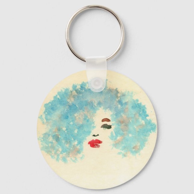 Blue Girl Schlüsselanhänger (Vorderseite)