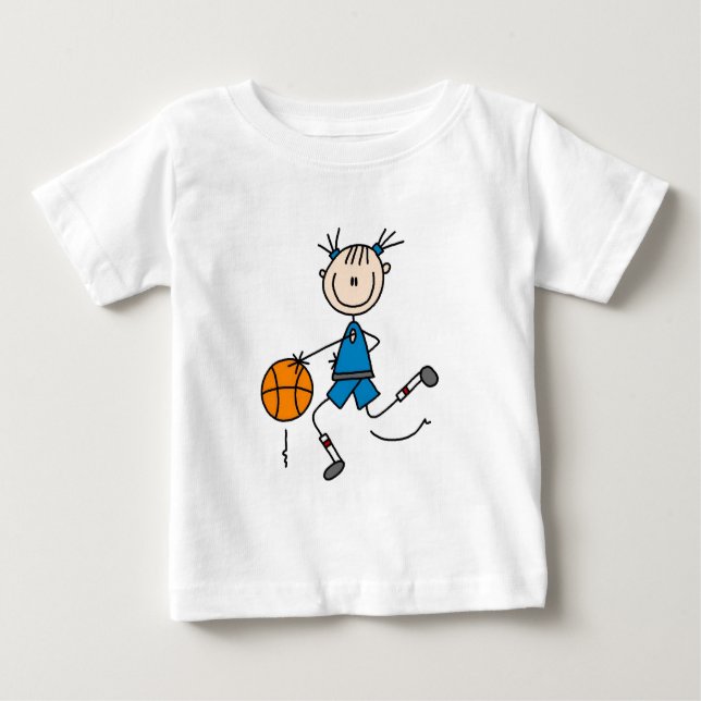 Blue Girls Basketball Tshirts und Geschenke (Vorderseite)