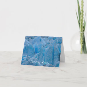 Blue Glacier Denken Sie an Ihre Grußkarte Karte