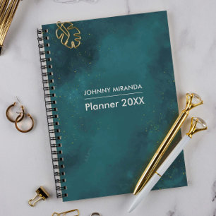 Blue & Gliter Monat und Woche Planer