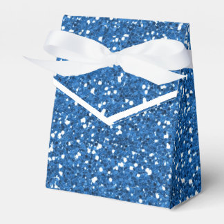 Blue Glitter Printed Party Favor Box Any Occasion Geschenkschachtel