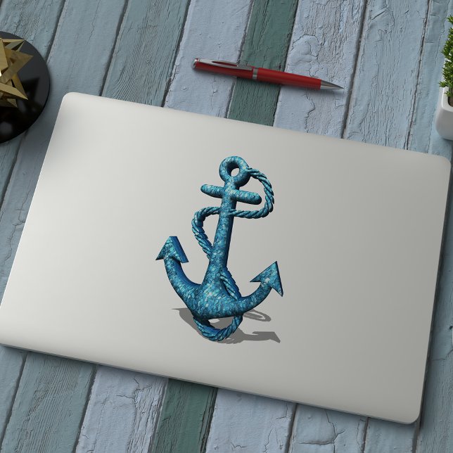Blue Glitzer Anchor Aufkleber (Von Creator hochgeladen)
