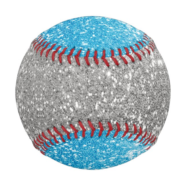 Blue Glitzer Baseball (Vorderseite)