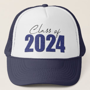 Blue Glitzer Class 2024 Truckerkappe