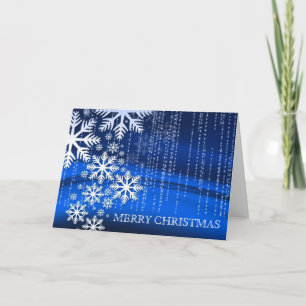 Blue Glitzer Confetti Snowflake Frohe Weihnachten