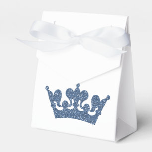 Blue Glitzer Crown Prince Royal Gastgeschenk Boxes Geschenkschachtel