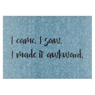 Blue Glitzer I machte es zu einem geeigneten Schne Schneidebrett