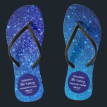 Blue Glitzer Junggeselinnen-Abschied Flip Flops<br><div class="desc">Blue Glitzer Weekend Bachelorette Design. Dieser Junggeselinnen-Abschied flip-flops kombiniert zwei Schriftart-Größen für mehr Dynamik. Für die passenden Artikel folgen Sie bitte dem Link: Falls Sie eine Anpassung für das Design benötigen,  können Sie mich kontaktieren : szdesigns2021@gmail.com</div>