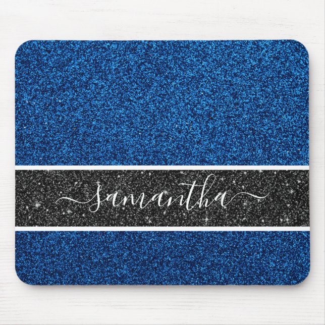 Blue Glitzer Mousepad (Vorne)