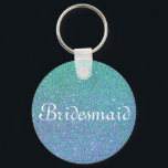 Blue Glitzer Personalisiert Bridesmaid Schlüsselanhänger<br><div class="desc">Das ist der personalisierte Schlüsselanhänger von Blue Glitzer. Imitate Gold Glitzer Elegantes Logo-Design mit mit Monogramm Buchstaben Initialen. Es ist eine niedliche Vintage Geschenkidee für gehobene Braut,  Blume,  Trauzeugin und Brautmädchen bei extravaganter Hochzeit oder Brautparty.</div>