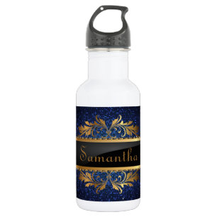 Blue Glitzer Sequin Disco 32. oz. Edelstahlflasche