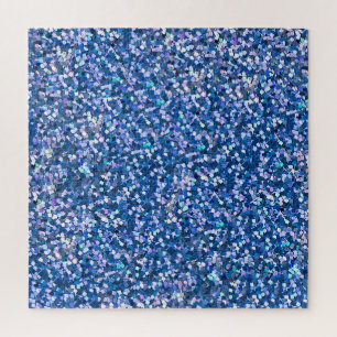 Blue Glitzer: Shiny Abstrakt Background Puzzle