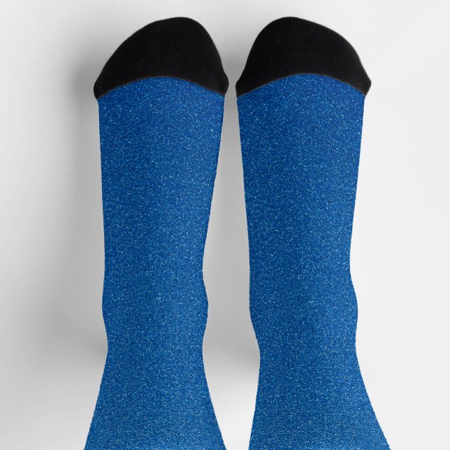 Blue Glitzer, Sparkle, Glitzer Hintergrund Socken (Oben)