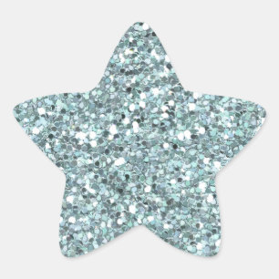 Blue Glitzer Sticker