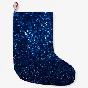 Blue Glitzer Texture Festivals Sparkor Kleiner Weihnachtsstrumpf