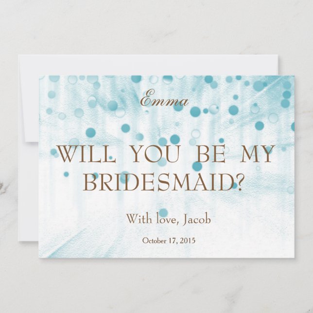 Blue Glitzer wird meine Einladung sein (Vorderseite)