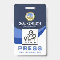 Blue Global Wave Pressereferent Foto Journalist