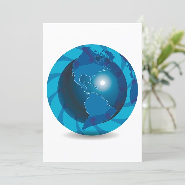 Blue Globe Einladungen (Von Creator hochgeladen)