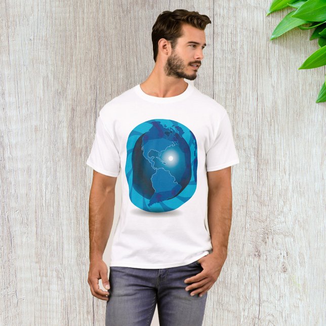 Blue Globe Mens T - Shirt (Von Creator hochgeladen)