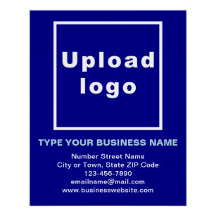 Blue Glossy Poster der Markenbezeichnung Business