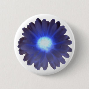 Blue Glow Marigold Button
