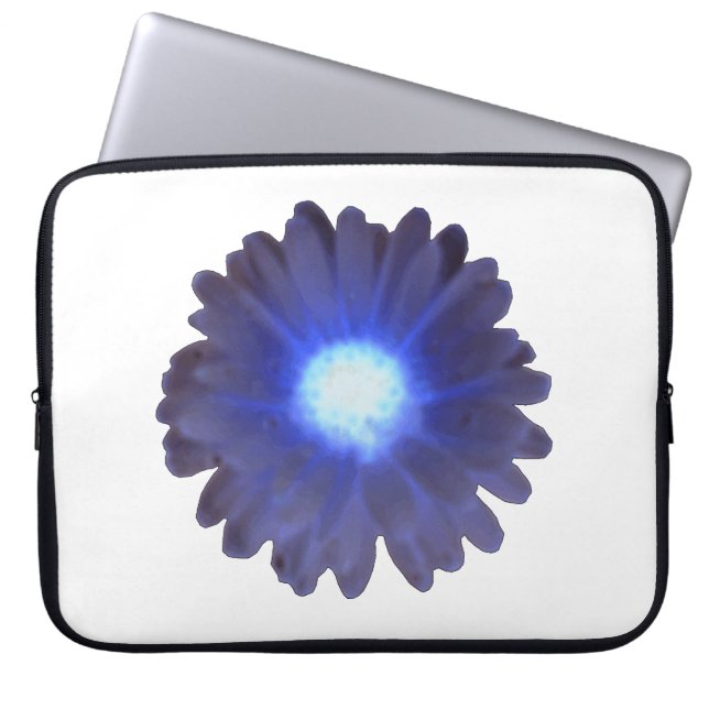 Blue Glow Marigold Laptop Bag Laptopschutzhülle (Vorderseite)
