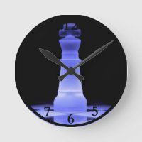 Blue Glowing King Chess Teil