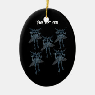 Blue Goblin Gang Halloween Ornament