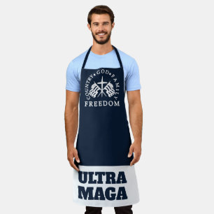 Blue God Family Country Freedom ULTRA MAGA Schürze