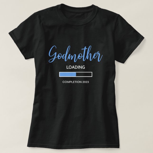 Blue Godmutter Ladung Abschluss 2021 Baby Boy T-Shirt (Design vorne)