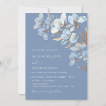 Blue Gold 3D Blumen