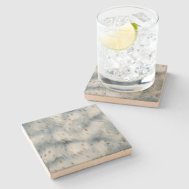 Blue Gold Animal Print Steinuntersetzer