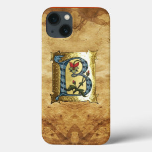 BLUE GOLD B SCHREIBEN MIT BLUME MONOGRAMM Case-Mate iPhone HÜLLE