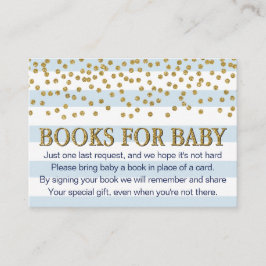 Blue Gold Baby Shower Buy Request Card Umschließun Begleitkarte