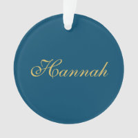 Blue Gold Beruflich Trendy Minimalistisch Name