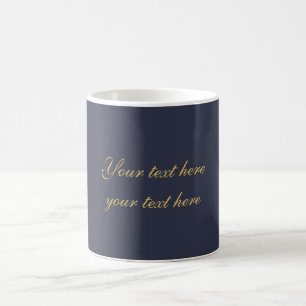 Blue Gold Beruflich Trendy Minimalistischer Eigent Kaffeetasse