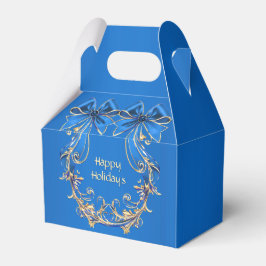 Blue Gold Blume Geschenkboxen Geschenkschachtel