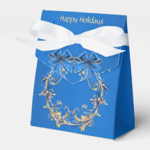 Blue Gold Blume Holiday Geschenkboxen
