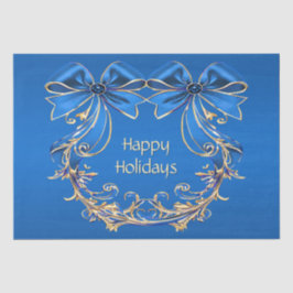 Blue Gold Blume Urlaub Seidenpapier