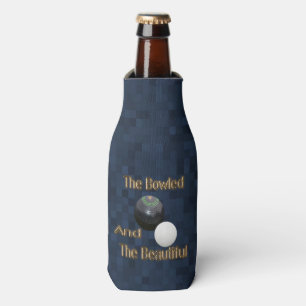 Blue Gold Bowled Beautiful Lawn Bowls Design Flaschenkühler