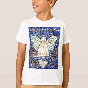 Blue & Gold Cancer Angel T - Shirt
