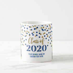 Blue Gold Class 2020 Foto Abschluss Tasse