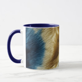 Blue Gold Cowhide Tasse