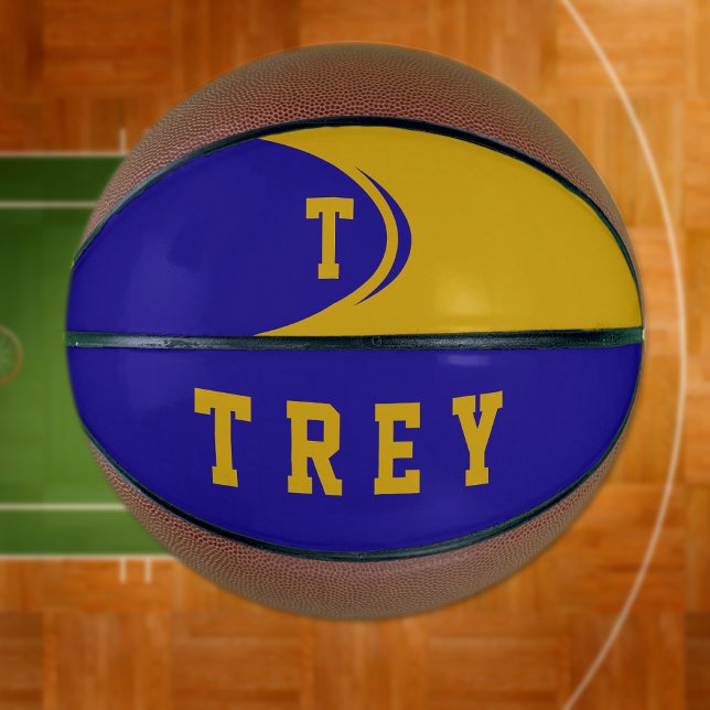 Blue Gold Custom Basketball (Von Creator hochgeladen)