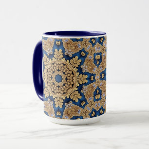 Blue Gold Decorative Tasse