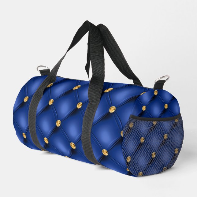 Blue Gold Diamonds gespeist Duffle Bag (Rechte Ecke)
