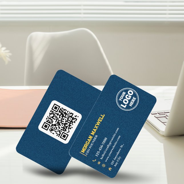 Blue Gold Diamonds Luxury CEO & Founder Visitenkarte (Blue Gold Diamonds Luxury CEO & Founder Business Card)