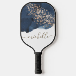 Blue Gold Dust Pickleball Paddle