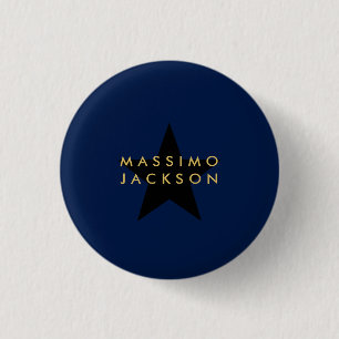 Blue Gold Farben Professionell Trendige Schwarze S Button