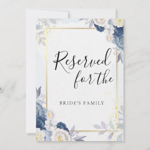 Blue Gold Floral reserviert für die Familie der Br